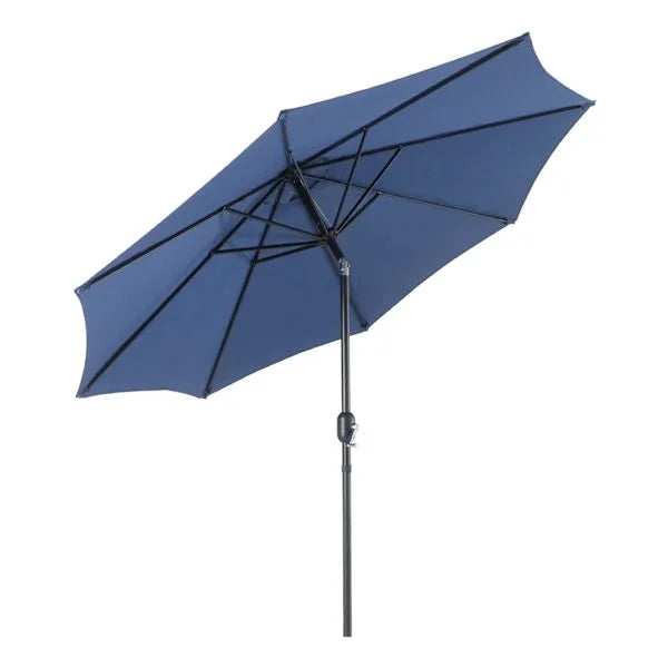 Navy Blue Crank & Tilt Round Patio Umbrella, 9'