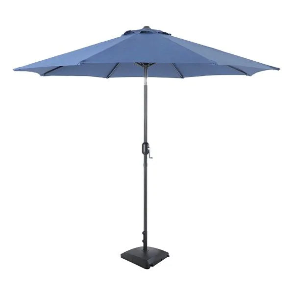 Navy Blue Crank & Tilt Round Patio Umbrella, 9'