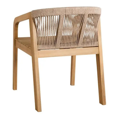 Haven Blond Acacia Wood Dining Table & Chair 5-Piece Set