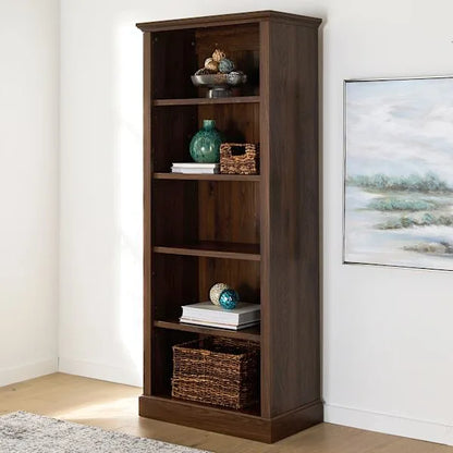 Lorraine Wooden Shelf, Walnut Finish