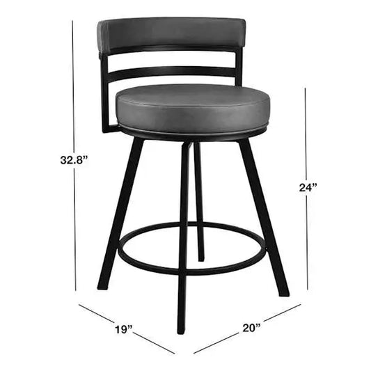 Milo Counter Stool, Dark Grey
