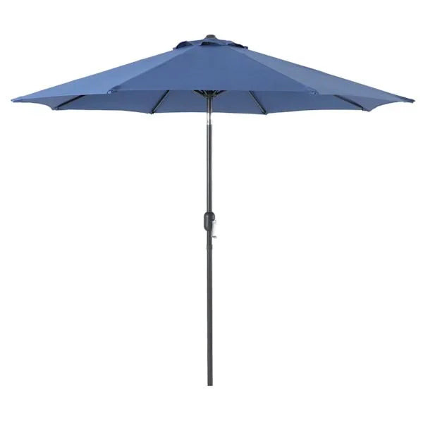 Navy Blue Crank & Tilt Round Patio Umbrella, 9'
