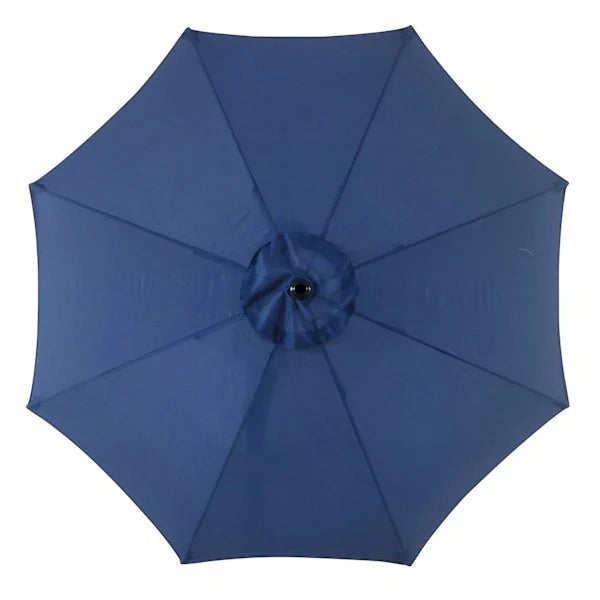 Navy Blue Crank & Tilt Round Patio Umbrella, 9'