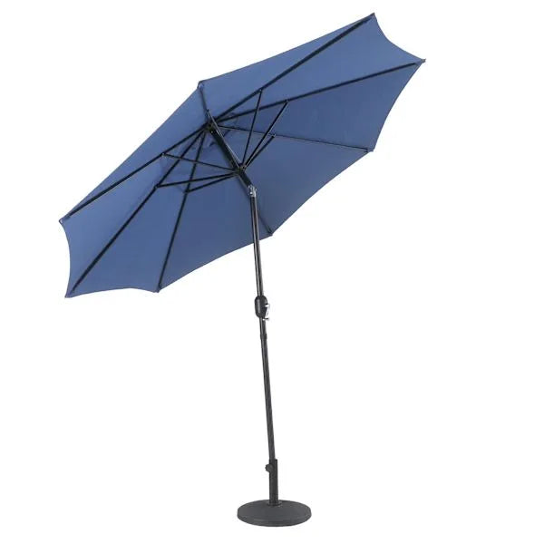 Navy Blue Crank & Tilt Round Patio Umbrella, 9'