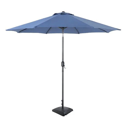 Navy Blue Crank & Tilt Round Patio Umbrella, 9'