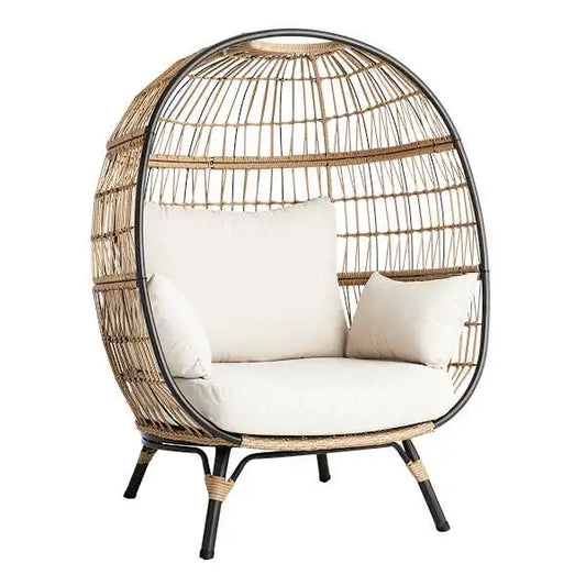 Paloma Patio Egg Chair, Loveseat & Coffee Table 3-Piece Set